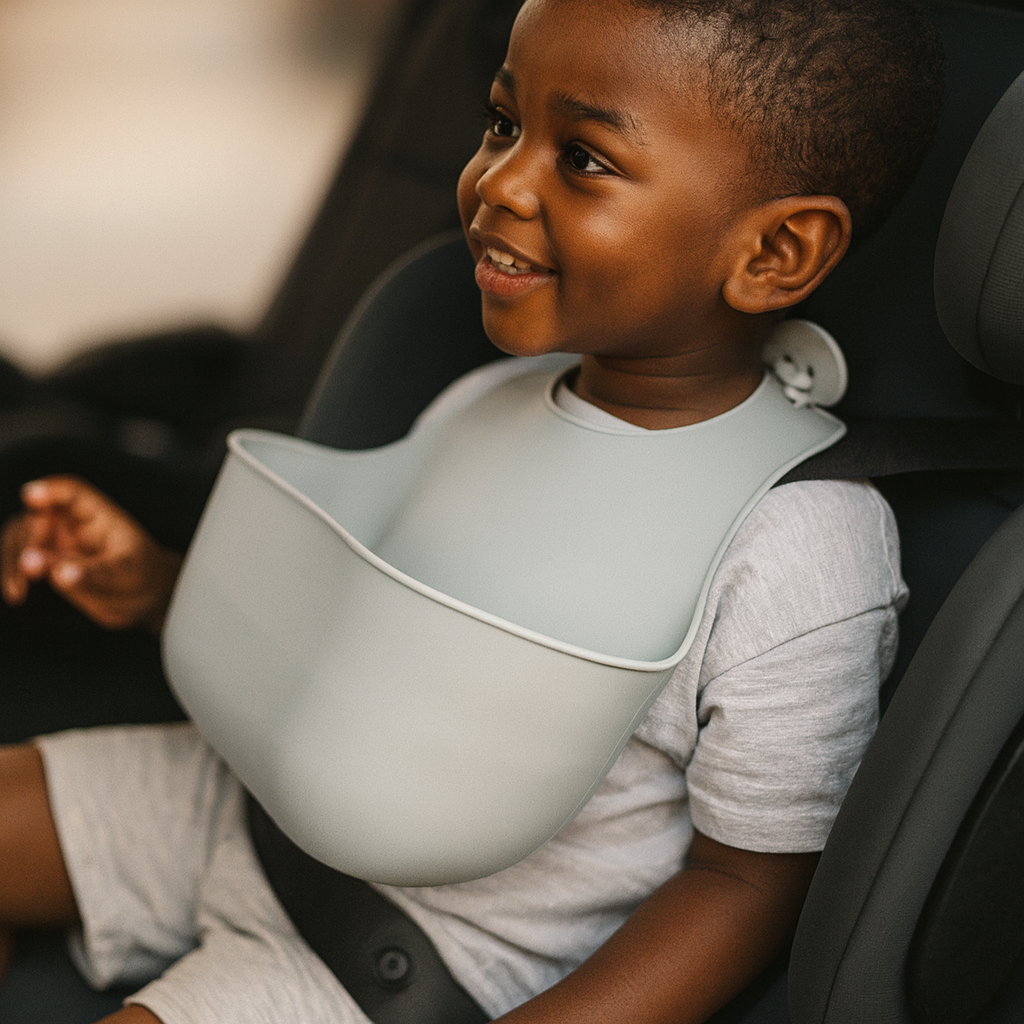 YOBIB Travel Bib - Grey